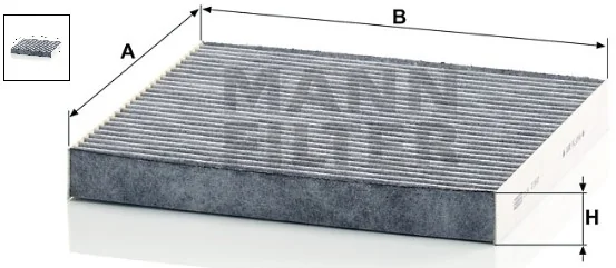 Mann-Filter - CUK 2362 - Cabin air filter (activated carbon)