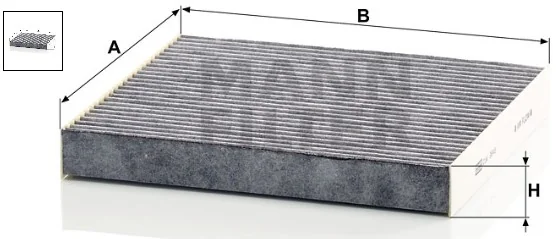 Mann-Filter - CUK 2648 - Cabin air filter (activated carbon)