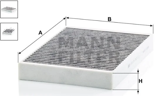 Mann-Filter - CUK 34 003 - Cabin air filter (activated carbon)