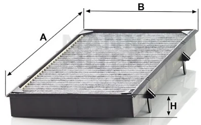 Mann-Filter - CUK 3454 - Cabin air filter (activated carbon)