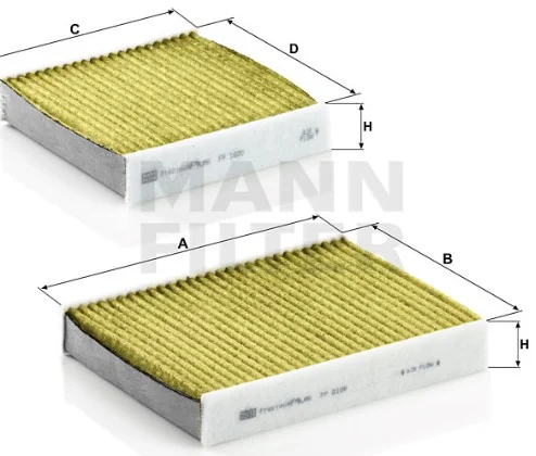 Mann-Filter - FP 21 000-2 - Cabin air filter element (freciousplus)