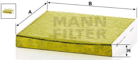 Mann-Filter - FP 2358 - Cabin air filter element (freciousplus)