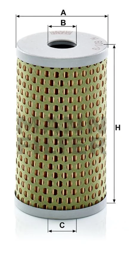 Mann-Filter - H 601/9 - Oil filter element