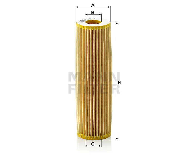 Mann-Filter - HU 514 x - Oil filter element (metal-free)