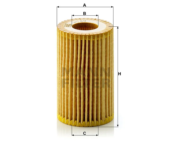 Mann-Filter - HU 611 x - Liquid filter