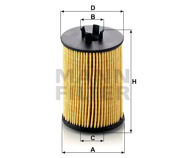 Mann-Filter - HU 612/1 x - Oil filter element (metal-free)
