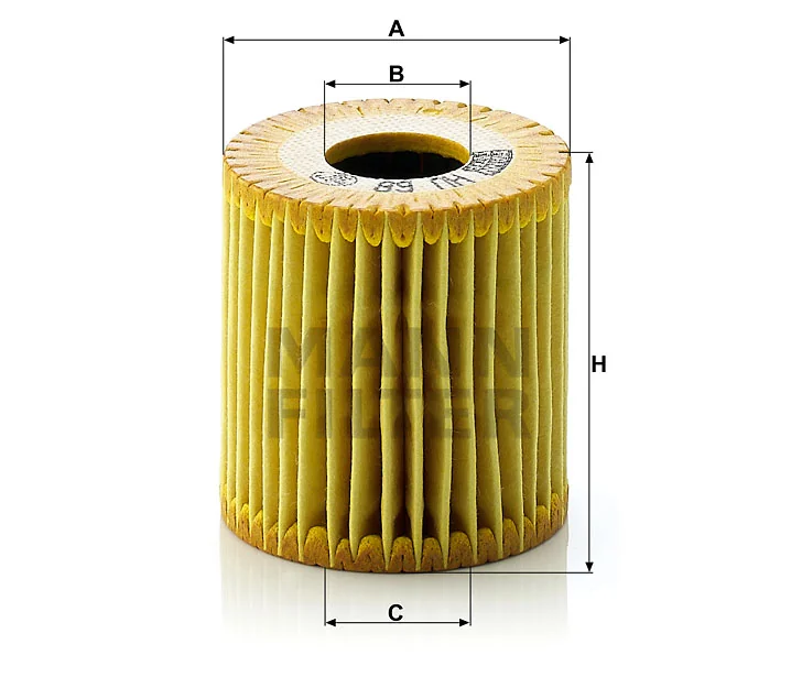 Mann-Filter - HU 68 x - Oil filter element (metal-free)