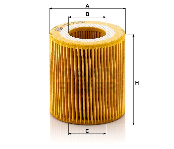 Mann-Filter - HU 7002 z - Oil filter element (metal-free)