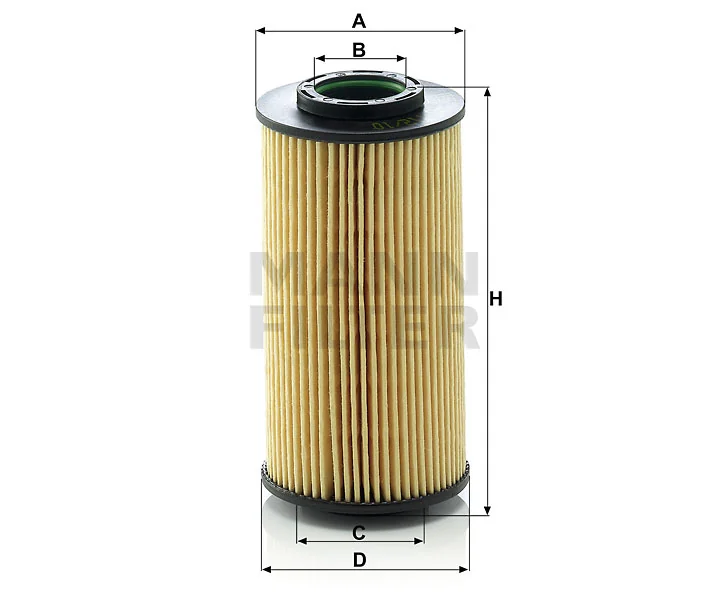 Mann-Filter - HU 712/10 x - Liquid filter