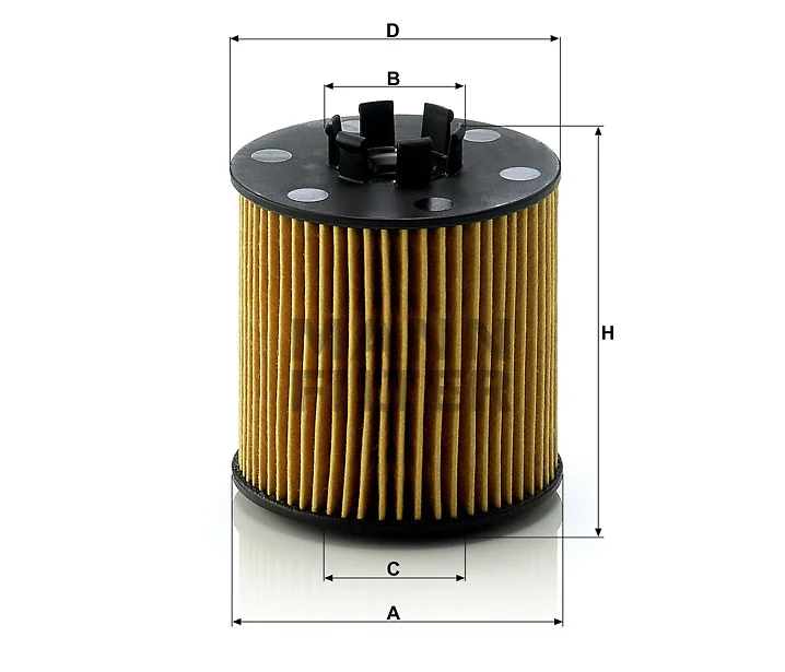 Mann-Filter - HU 712/6 x - Oil filter element (metal-free)