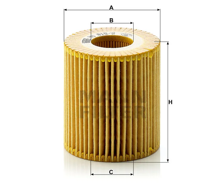 Mann-Filter - HU 815/2 x - Oil filter element (metal-free)