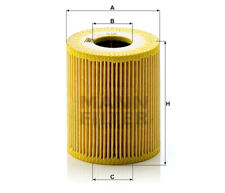 Mann-Filter - HU 818 x - Oil filter element (metal-free)