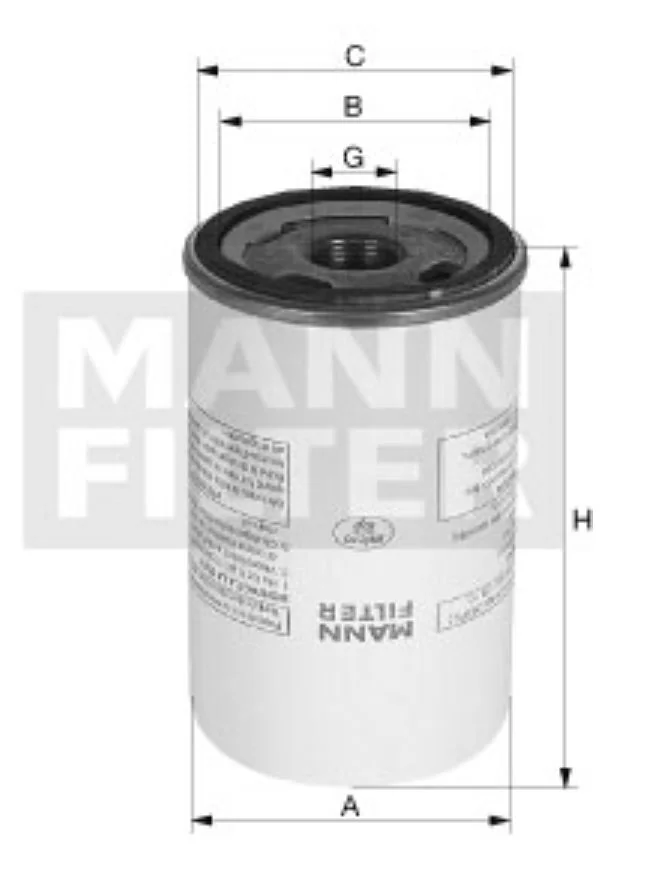 Mann-Filter - LB 13 145/50 - Air/oil separator (spin-on)