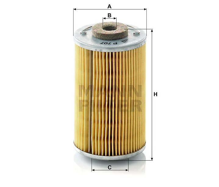 Mann-Filter - P 707 x - Fuel filter element