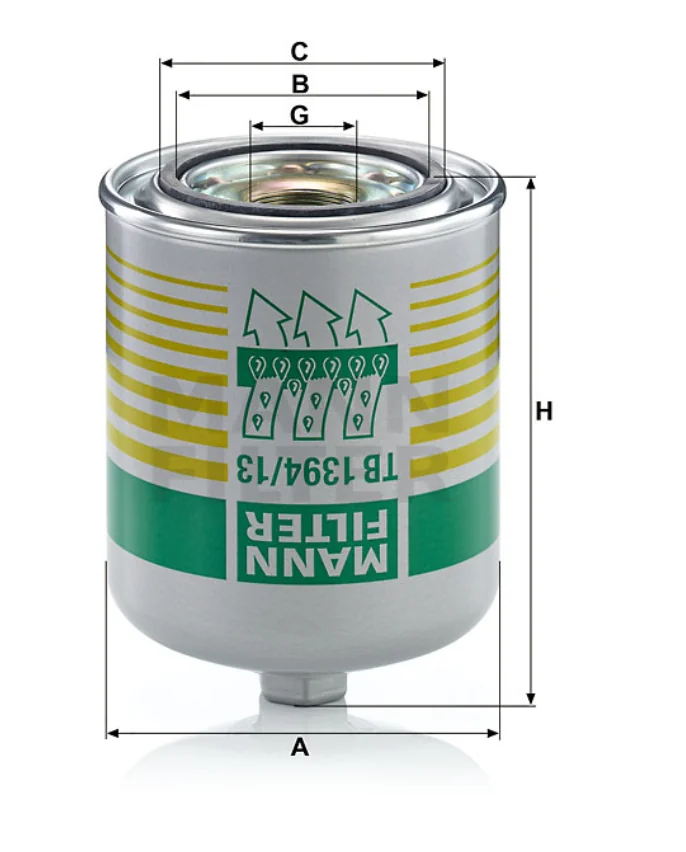 Mann-Filter - TB 1394/13 x - Air dryer box spin-on
