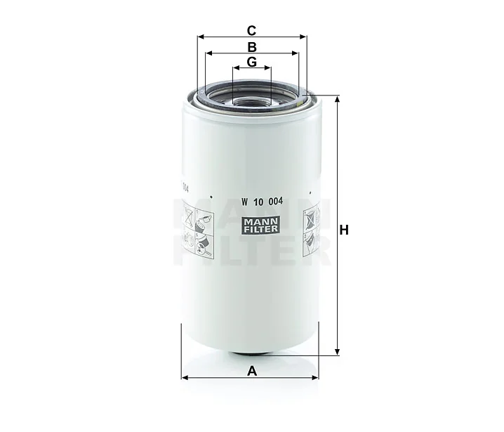 Mann-Filter - W 10 004 - Oil filter