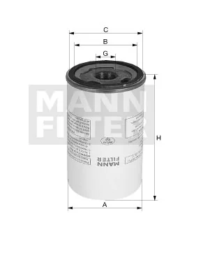 Mann-Filter - W 10 007 - Oil filter