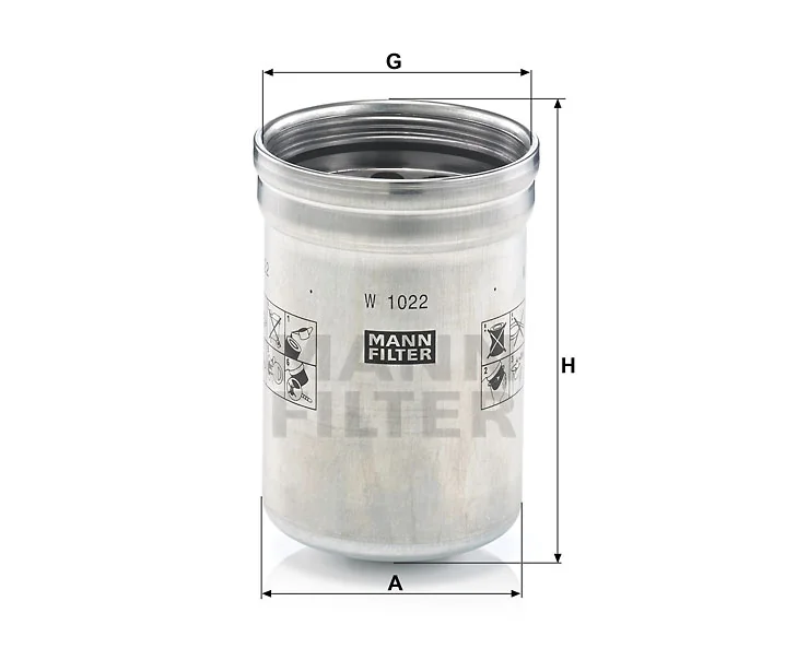 Mann-Filter - W 1022 - Oil filter