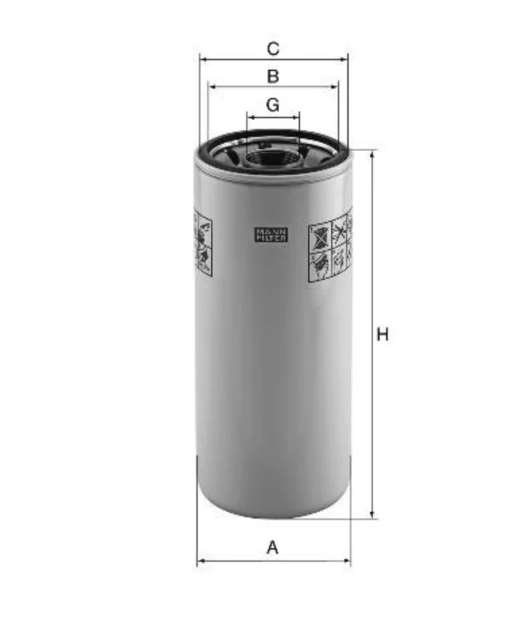 Mann-Filter - W 11 020 - Oil filter spin-on