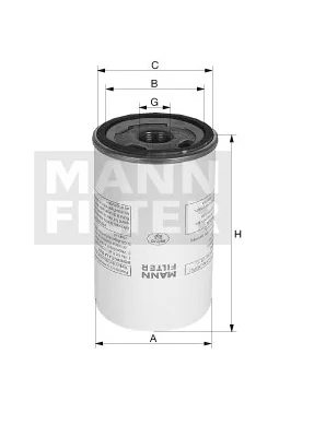 Mann-Filter - W 11 102/50 - Oil filter (spin-on)