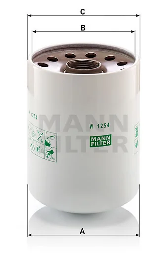 Mann-Filter - W 1254 x - Oil filter