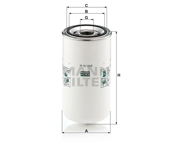 Mann-Filter - W 13 120/2 - Oil filter (spin-on)