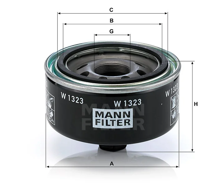 Mann-Filter - W 1323 - Oil filter (spin-on)