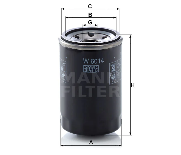 Mann-Filter - W 6014 - Oil filter