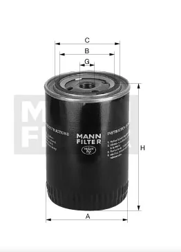 Mann-Filter - W 7053 - Oil filter spin-on