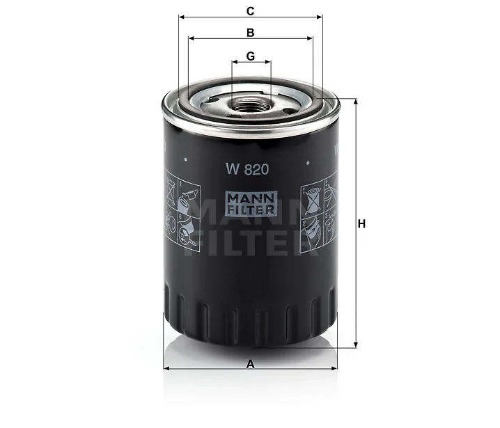 Mann-Filter - W 820 - Oil filter