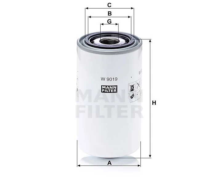 Mann-Filter - W 9019 - Oil filter