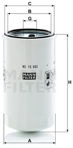 Mann-Filter - WD 10 002 - Hydraulic filter spin-on