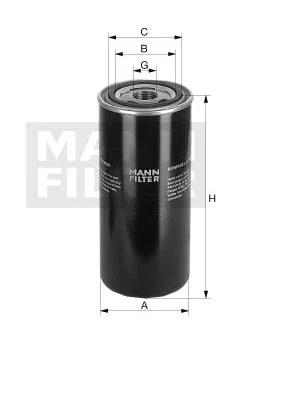 Mann-Filter - WD 10 010 - Hydraulic filter spin-on