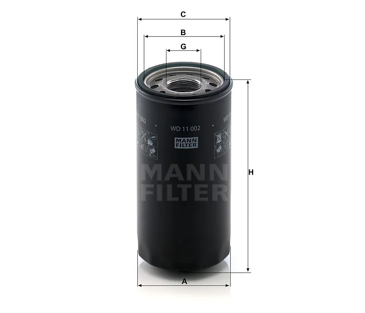 Mann-Filter - WD 11 002 - Hydraulic filter spin-on