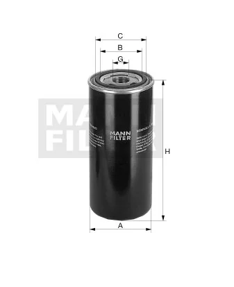Mann-Filter - WD 13 007 x - Oil filter