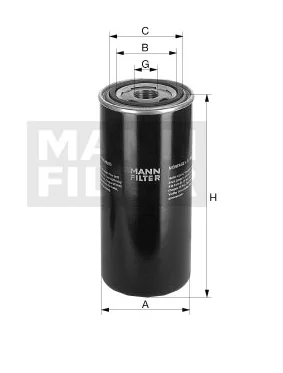 Mann-Filter - WD 13 008 x - Oil filter