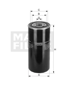 Mann-Filter - WD 13 009 x - Oil filter