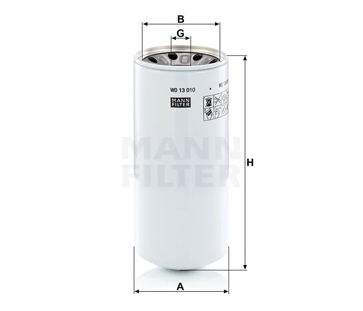 Mann-Filter - WD 13 010-2 x - Hydraulic filter spin-on (service kit)