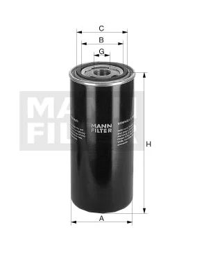 Mann-Filter - WD 13 011 x - Oil filter spin-on