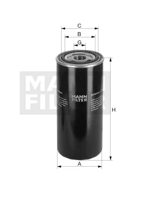 Mann-Filter - WD 14 004 - Oil filter spin-on