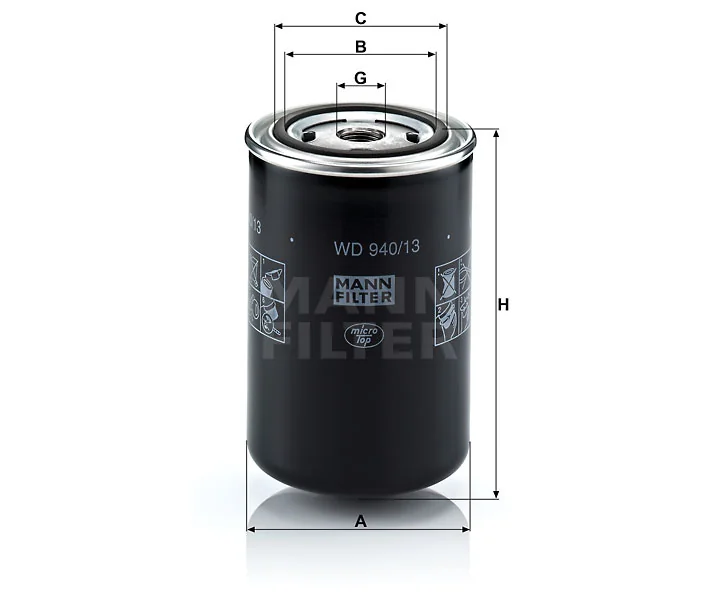 Mann-Filter - WD 940/13 - Oil filter (spin-on)