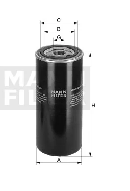 Mann-Filter - WD 940 - Oil filter spin-on