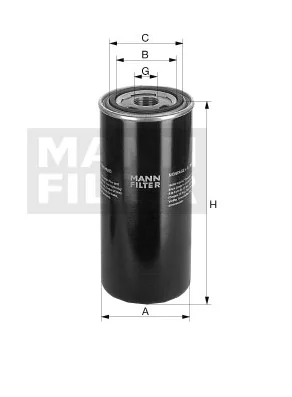 Mann-Filter - WD 962/15 - Oil filter (spin-on)