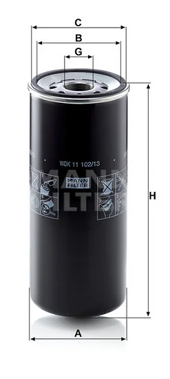 Mann-Filter - WDK 11 102/13 - Fuel filter