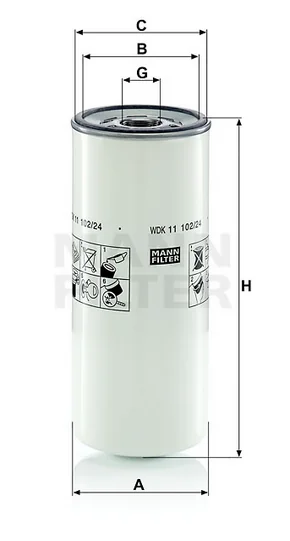 Mann-Filter - WDK 11 102/24 - Fuel filter