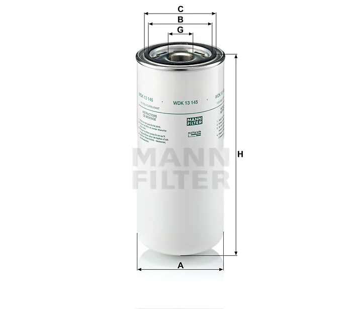 Mann-Filter - WDK 13 145 - Fuel filter
