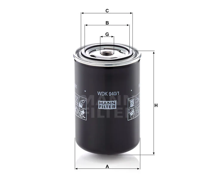 Mann-Filter - WDK 940/1 - Fuel filter spin-on