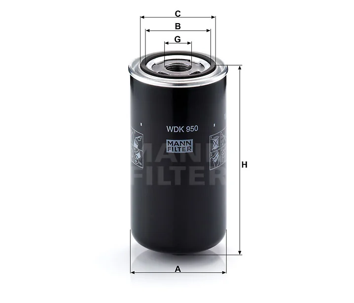 Mann-Filter - WDK 950 - Fuel filter
