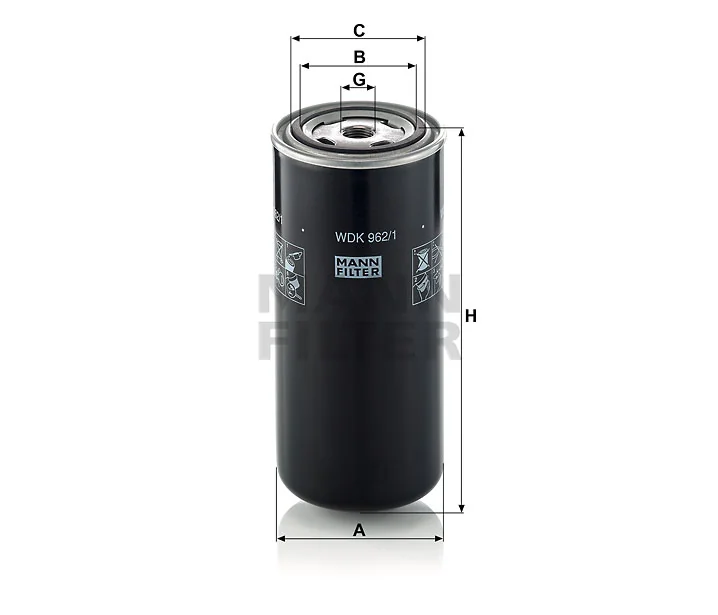 Mann-Filter - WDK 962/1 - Fuel filter spin-on