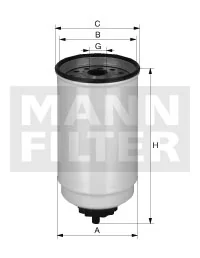 Mann-Filter - WK 10 017 x - Fuel filter spin-on